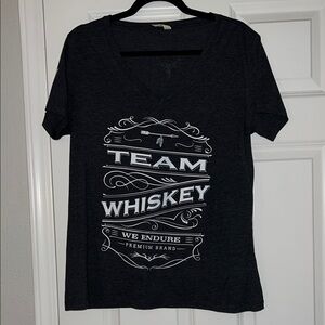 Black Team Whiskey Graphic T-Shirt
